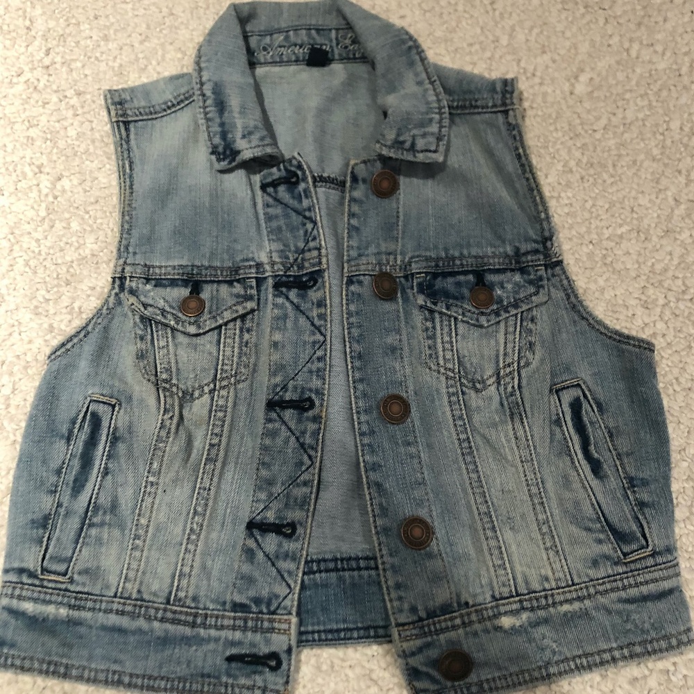 American Eagle Denim Vest